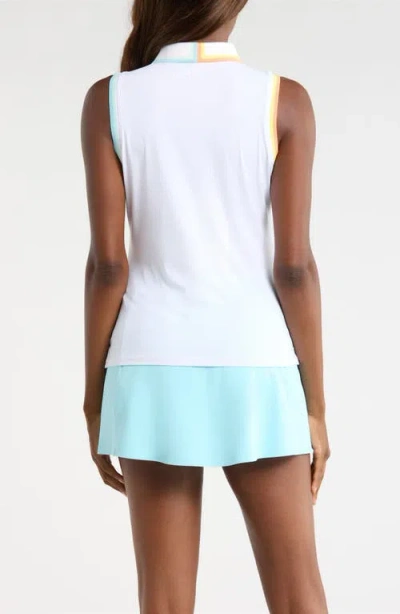 G/fore Johnny Collar Tech Sleeveless Polo In Multi
