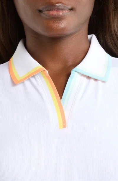 G/fore Johnny Collar Tech Sleeveless Polo In Multi