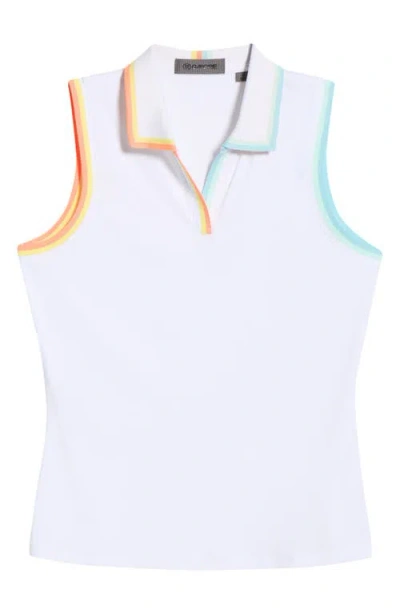 G/fore Johnny Collar Tech Sleeveless Polo In Multi