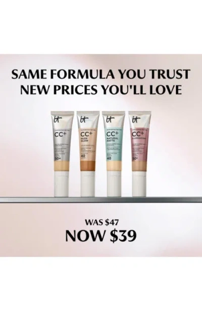 It Cosmetics Cc+ Color Correcting Full Coverage Cream Spf 50+ In Transparent