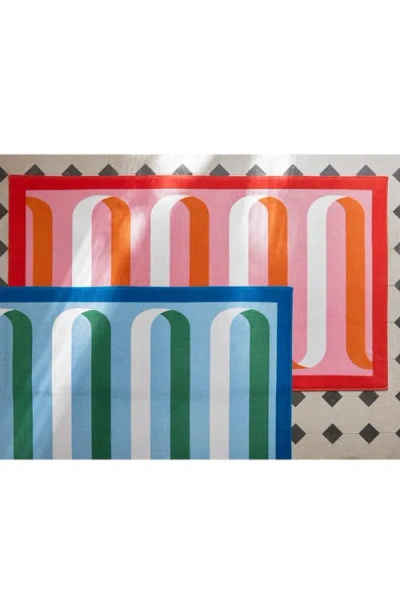 Matouk Ribbon Beach Towel In Pink