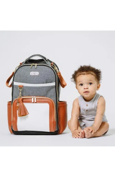 Itzy Ritzy Boss Plus Diaper Backpack In Brown