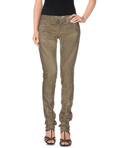 Dondup Denim Pants In Khaki