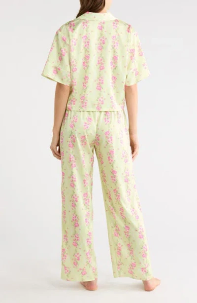 Open Edit Boxy Everyday Satin Pajamas In Multi