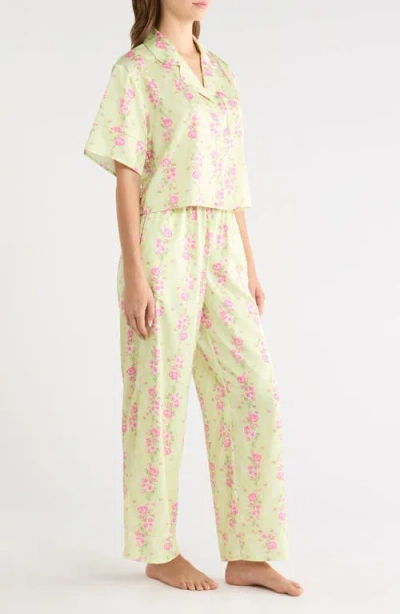 Open Edit Boxy Everyday Satin Pajamas In Multi