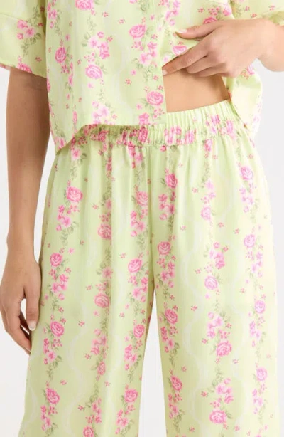 Open Edit Boxy Everyday Satin Pajamas In Multi