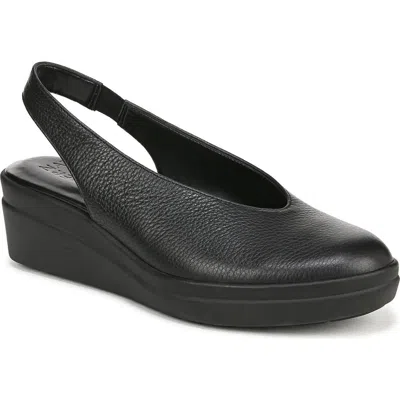 Naturalizer Sutton Slingback Platform Wedge Pump In Black