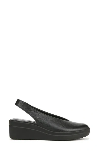 Naturalizer Sutton Slingback Platform Wedge Pump In Black