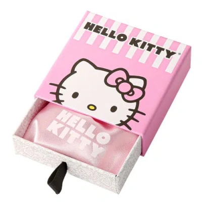Hello Kitty Sterling Silver Enamel Necklace In Metallic