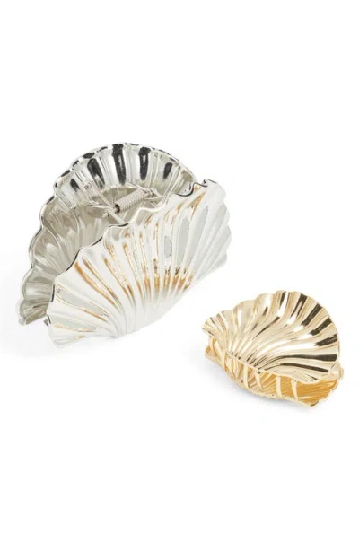 Bp. Assorted 2-pack Shell Claw Clips In Multi