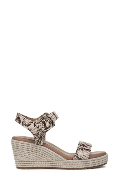 Naturalizer Stella Ankle Strap Platform Wedge Sandal In Multi