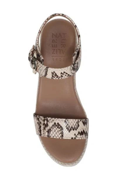 Naturalizer Stella Ankle Strap Platform Wedge Sandal In Multi
