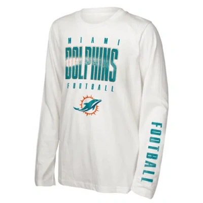 Outerstuff Preschool  Miami Dolphins The Mix Combo T-shirt Set In Blue