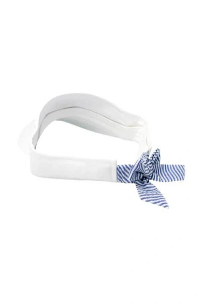 Bits & Bows American Flag Visor In White