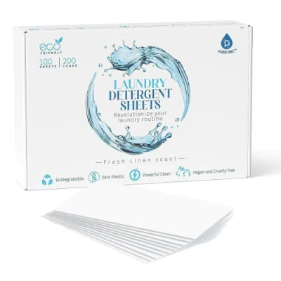 Pursonic Natural Laundry Detergent Sheets In Blue