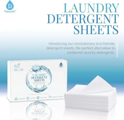 Pursonic Natural Laundry Detergent Sheets In Blue
