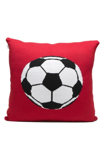 Rian Tricot Gol Soccer Rectangular Throw Pillow In Red