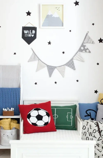 Rian Tricot Gol Soccer Rectangular Throw Pillow In Red