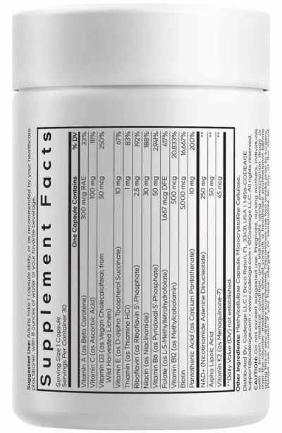 Codeage Multivitamin Nad+ Capsules In White