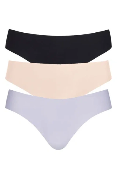 Commando Butter Assorted 3-pack Thongs In Animal Print