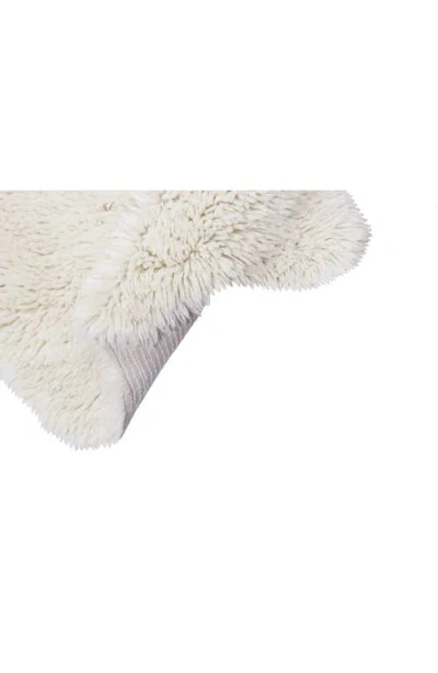 Lorena Canals Woolly Woolable Washable Wool Rug In White
