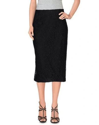 Shop Anna Sammarone Midi Skirts In Black