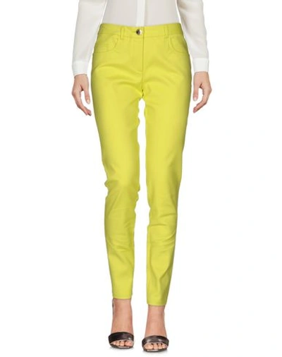 Boutique Moschino Casual Pants In Acid Green