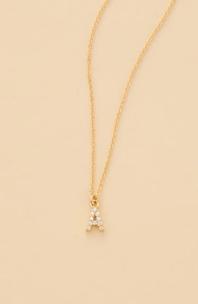 Set & Stones Gemma Initial Necklace In Multi