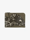 Valentino Green Panther Document Case