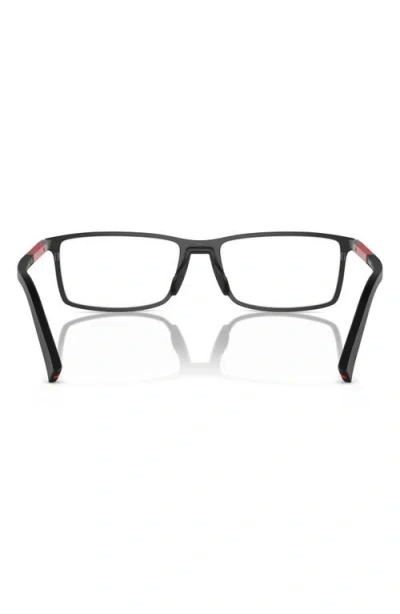 Prada Linea Rossa 55mm Rectangular Optical Glasses In Multi