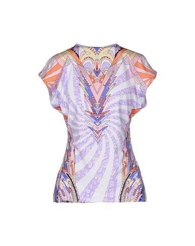 Shop Just Cavalli T-shirt In Lilac
