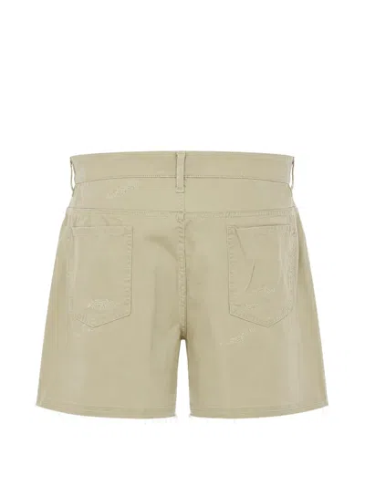 Dsquared2 Distressed-effect Cotton Shorts In Neutral