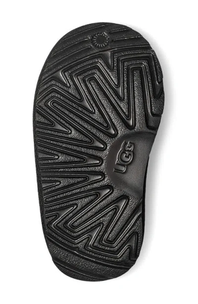 Ugg Black Tasman Ii Contrast-stitch Suede Slippers 2-7 Years Eur 26 / 8.5 Uk In Black