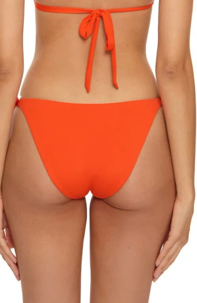 Becca Color Code Side Tie Bikini Bottoms In Orange