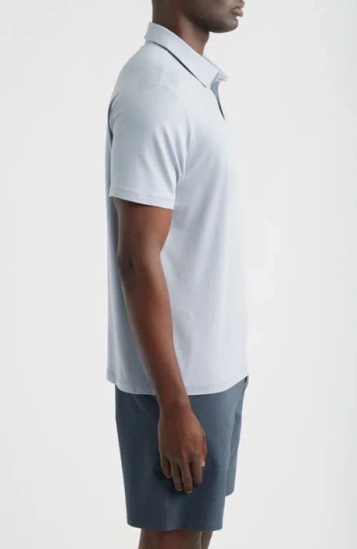 Zella Dynamic Stripe Polo In White