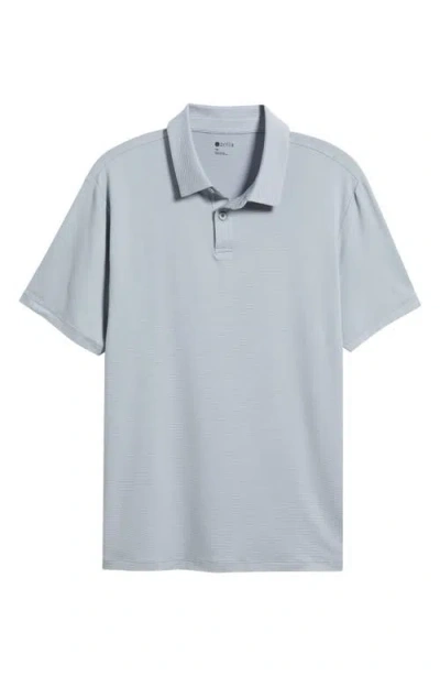 Zella Dynamic Stripe Polo In White