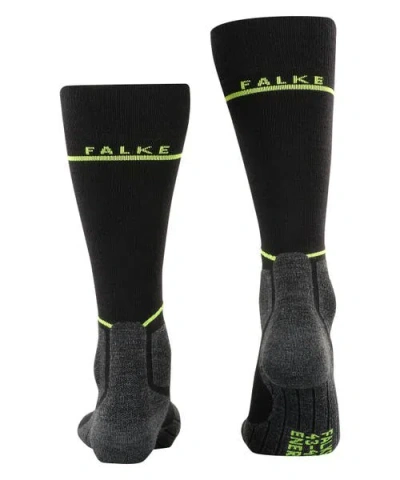 Falke Sk Compression Wool Ski Socks In Black