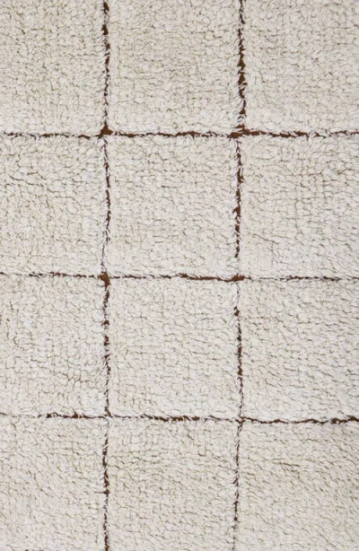 Lorena Canals Woolablemosaic Washable Wool Rug In Gray