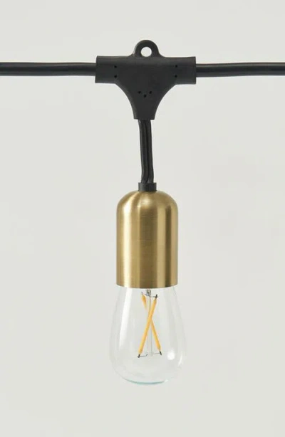 Brightech Glow 48' 15 Bulb Led Heavy Duty Hanging String Lights In Gold