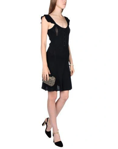 Shop Red Valentino Knee-length Dress In Black