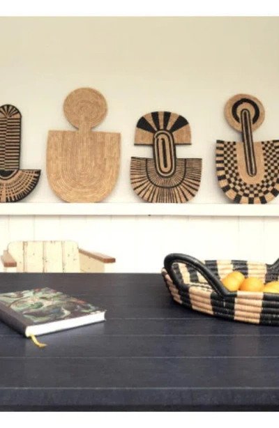 Mbare Pattern Abstract Wall Mask In Brown