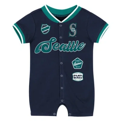 Outerstuff Infant  Navy Seattle Mariners Pinch Coverall In Blue