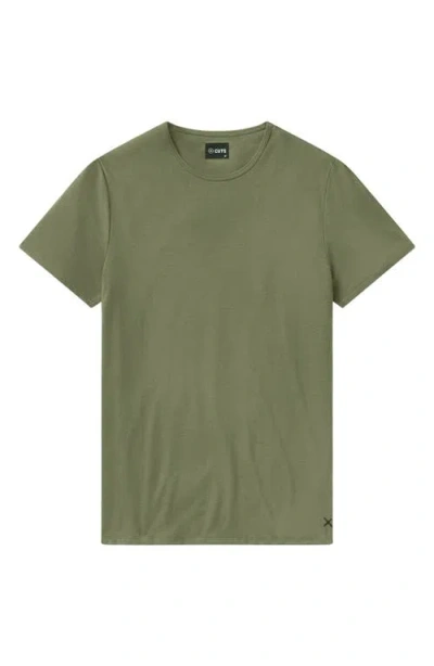 Cuts Ao Split Hem T-shirt In Green