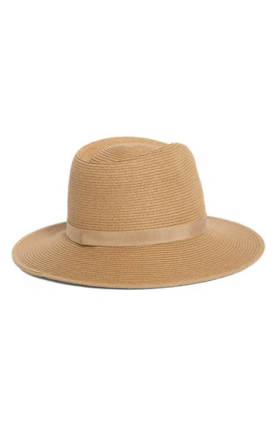Brixton Carolina Packable Straw Hat In Brown