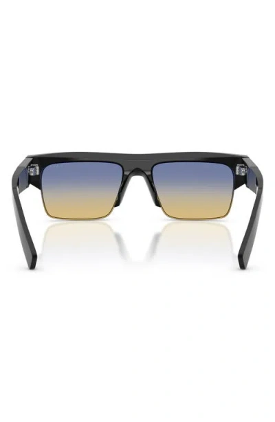 Prada 55mm Rectangular Sunglasses In Multi