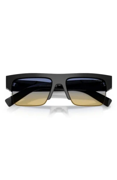 Prada 55mm Rectangular Sunglasses In Multi