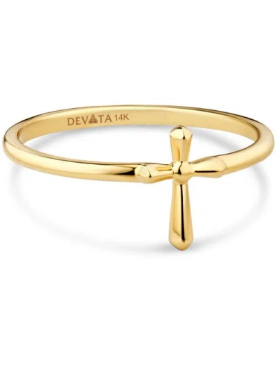 Devata Cross Ring In Gold