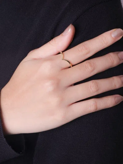 Devata Wishbone Ring In Gold