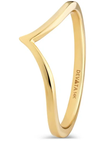 Devata Wishbone Ring In Gold