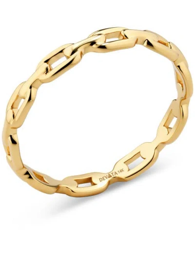 Devata Cable Link Band Ring In Gold